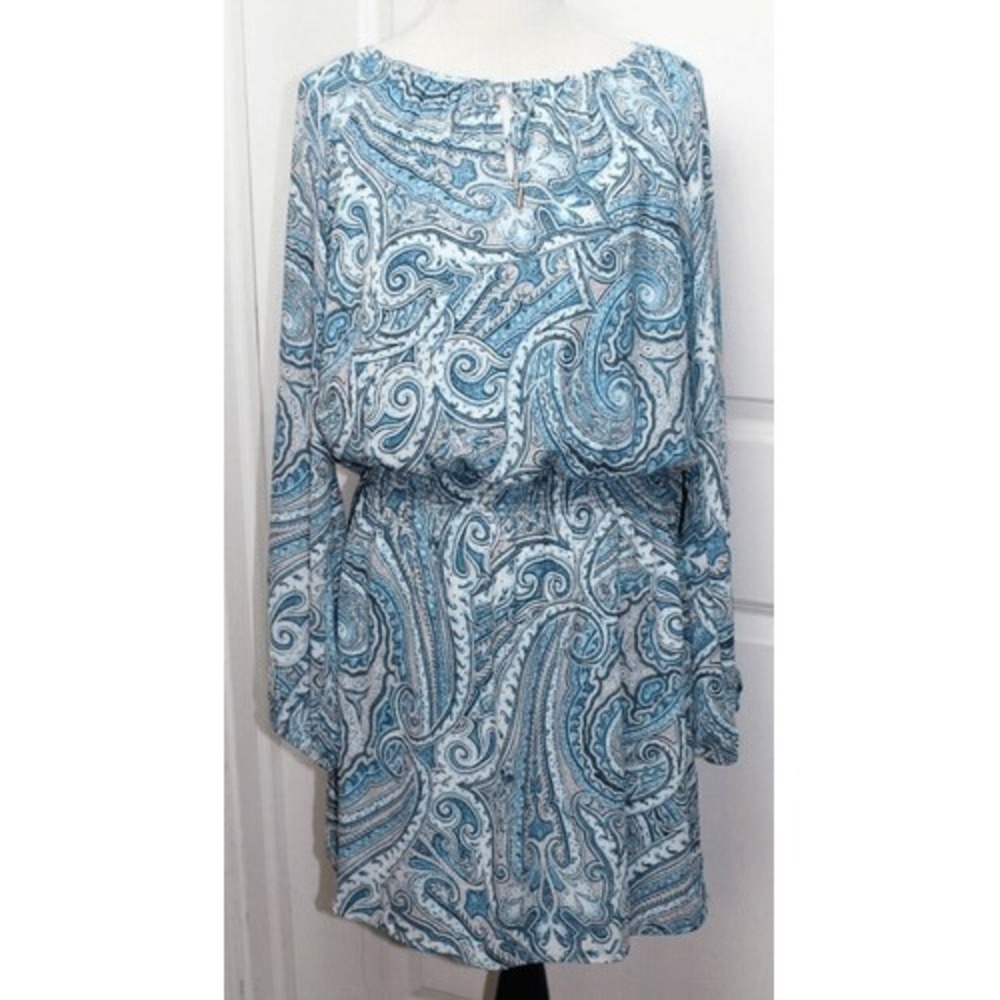 NWOT White House Black Market Spilt Sleeve Blouson Fluence Dress Women 24W China